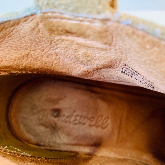 Madewell Tan Suede Booties with Stacked Heel 7.5 - Picture 5 of 8